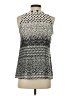Milano 100% Polyester Silver Sleeveless Blouse Size S - photo 2