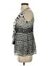 Milano 100% Polyester Silver Sleeveless Blouse Size S - photo 5