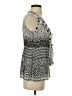 Milano 100% Polyester Silver Sleeveless Blouse Size S - photo 4