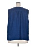 Max Studio 100% Polyester Blue Sleeveless Blouse Size 3X - photo 2