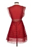 Sandro 100% Polyester Red Cocktail Dress Size Med (2) - photo 2