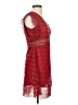 Sandro 100% Polyester Red Cocktail Dress Size Med (2) - photo 4