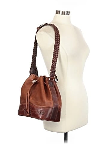 Brighton Leather Bucket Bag (view 2)
