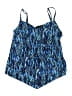 Trimshaper Print Blue Swimsuit Top Size 14 - photo 1