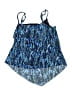 Trimshaper Print Blue Swimsuit Top Size 14 - photo 2