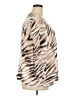 JM Collection 100% Linen Animal Print Tan 3/4 Sleeve Blouse Size 22 - photo 4
