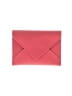 Tod's 100% Leather Pink Red Card Holder  One size - photo 1