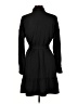 Nine West 100% Polyester Black Trenchcoat Size L - photo 2