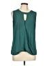 41Hawthorn 100% Polyester Teal Sleeveless Blouse Size L - photo 1