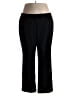 Lands' End Solid Black Dress Pants Size 24W - photo 1