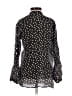 Gap - Maternity Polka Dots Black Long Sleeve Blouse Size XS - photo 2
