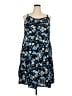 Torrid Floral Blue Casual Dress Size 2X Plus (2) - photo 1