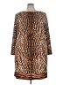MICHAEL Michael Kors Animal Print Brown Casual Dress Size 3X - photo 1