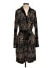 Etcetera Animal Print Black Cocktail Dress Size 4 - photo 1