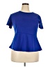 Doublju 100% Polyester Blue Short Sleeve Top Size 3XL - photo 1