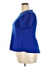 Doublju 100% Polyester Blue Short Sleeve Top Size 3XL - photo 5