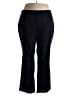 Lands' End Solid Black Active Pants Size 24W - photo 1