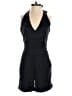 Hi-Line 100% Cupro Solid Black Romper Size XS - photo 1