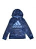 Adidas 100% Polyester Blue Pullover Hoodie Size 8 - photo 1