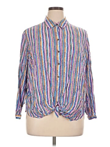 Nic + Zoe Long Sleeve Button-Down Shirt (view 1)
