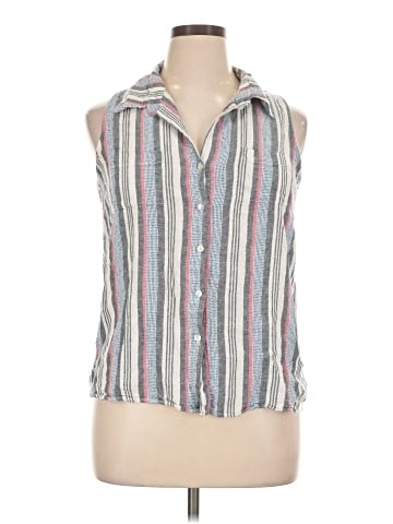 Just Living Sleeveless Button-Down Shirt (view 1)