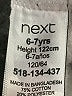 Next Silver Zip Up Hoodie Size 6 - 7 - photo 3