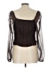 MNG 100% Polyester Brown 3/4 Sleeve Blouse Size L - photo 2