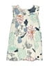 Tea 100% Cotton Print Ivory Dress Size 4 - photo 2