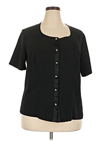Ashley Stewart Short Sleeve Blouse (view 1)