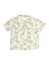 Disney 100% Cotton Tropical Ivory Short Sleeve Button-Down Shirt Size 4 - photo 2