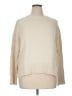 Everlane 100% Cotton Solid Ivory Turtleneck Sweater Size XL - photo 1