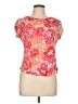 Sigrid Olsen Floral Pink Short Sleeve T-Shirt Size L - photo 1