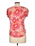 Sigrid Olsen Floral Pink Short Sleeve T-Shirt Size L - photo 2