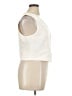 Veronica Beard Ivory Sleeveless Button-Down Shirt Size 14 - photo 4