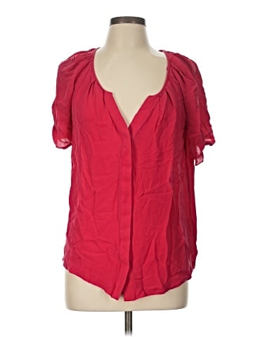 Joie Short Sleeve Silk Top (view 1)