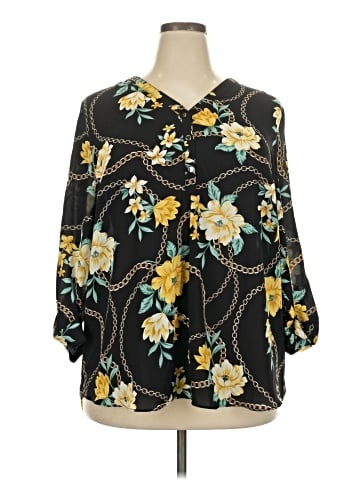 JM Collection 3/4 Sleeve Blouse (view 1)