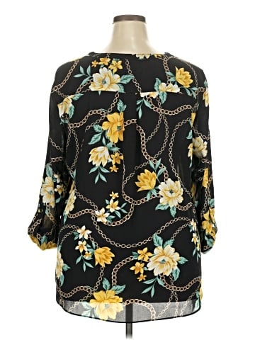 JM Collection 3/4 Sleeve Blouse (view 2)