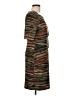 Connected Apparel Graphic Brown Casual Dress Size 10 (petite) - photo 4