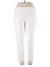 89th & Madison Solid White Dress Pants Size 1X - photo 1