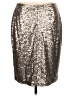 Halogen 100% Polyester Metallic Silver Formal Skirt Size 10 - photo 2