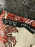 Zara Basic Paisley Orange Burgundy Long Sleeve Blouse Size L - photo 7