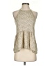 Gaze Tan Sleeveless Blouse Size S - photo 1