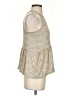 Gaze Tan Sleeveless Blouse Size S - photo 4