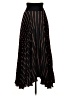 A.L.C. 100% Polyester Stripes Black Casual Skirt Size 2 - photo 2
