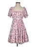 Francesca's 100% Polyester Floral Pink Casual Dress Size XS - photo 1