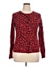 Charter Club Animal Print Red Pullover Sweater Size XL - photo 1