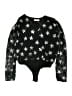 Buddy Love 100% Polyester Stars Black Bodysuit Size M - photo 1