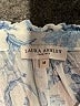 Laura Ashley 100% Rayon Blue Short Sleeve Blouse Size M - photo 7