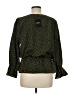 OAT 100% Polyester Polka Dots Green 3/4 Sleeve Blouse Size M - photo 2