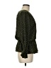 OAT 100% Polyester Polka Dots Green 3/4 Sleeve Blouse Size M - photo 4